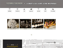 Tablet Screenshot of plethoreetbalthazar.com